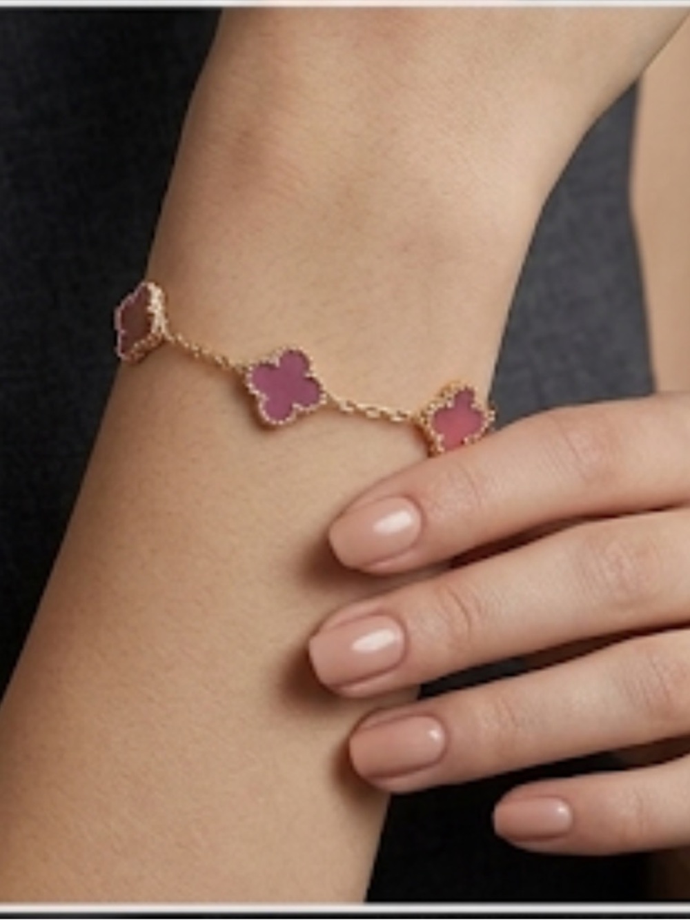 83. Stainless steel clover bracelet - Picture 1 of 2